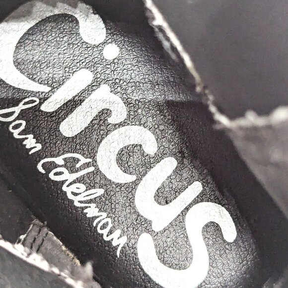 Circus Women Black Vegan Leather Slip-on Platform Festival Chelsea sz 9.5 - Picture 9 of 10